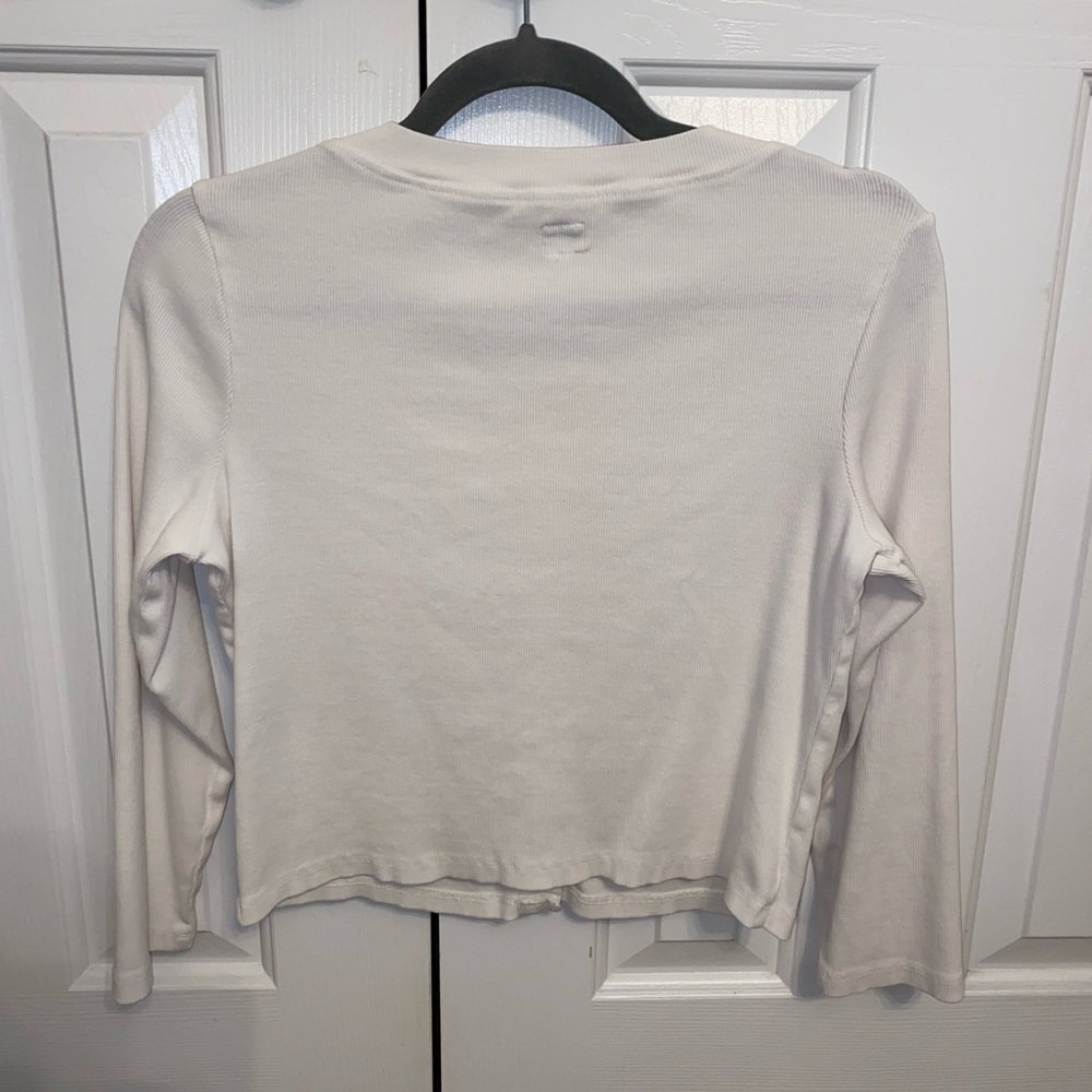 Free People Perfect Tones Set with Midi Skirt and Button Up Cardigan in Ivory - Picture 9 of 12